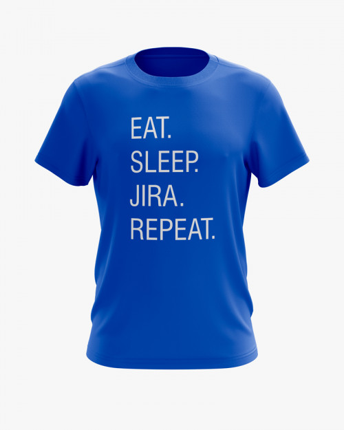 Футболка чоловіча з написом Eat. Sleep. Jira. Repeat. Футболка чоловіча з написом Eat. Sleep. Jira. Repeat.