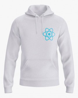 Худі чоловічий з принтом React JS