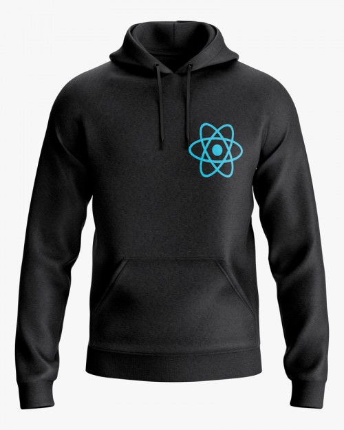 Худі чоловічий з принтом React JS Худі чоловічий з принтом React JS