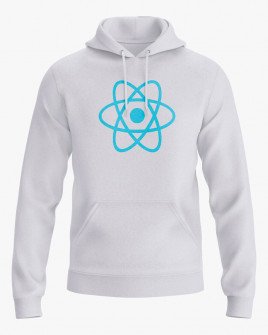 Худі жіночий з принтом React JS