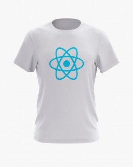 Футболка чоловіча з принтом React JS