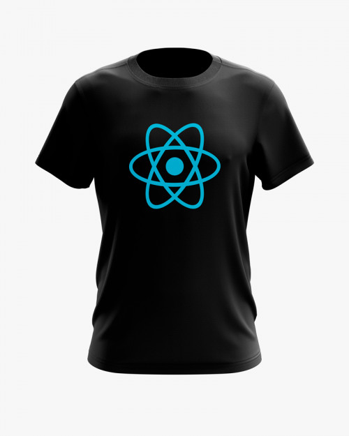 Футболка чоловіча з принтом React JS Футболка чоловіча з принтом React JS
