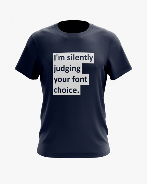 Футболка чоловіча з написом I'm silently judging your font choice Футболка чоловіча з написом I'm silently judging your font choice