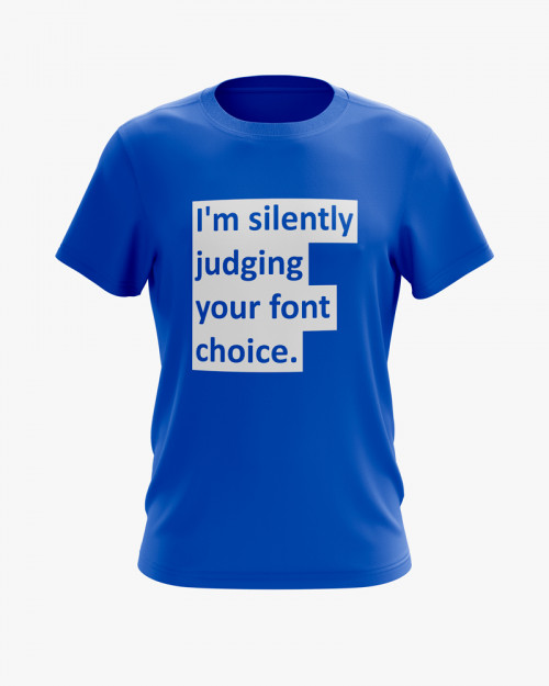 Футболка чоловіча з написом I'm silently judging your font choice Футболка чоловіча з написом I'm silently judging your font choice