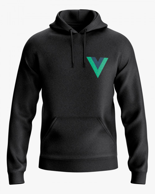 Худі чоловічий з принтом VueJS Худі чоловічий з принтом VueJS