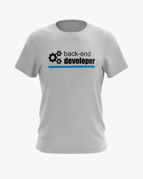 Футболка чоловіча з принтом Backend developer Футболка чоловіча з принтом Backend developer