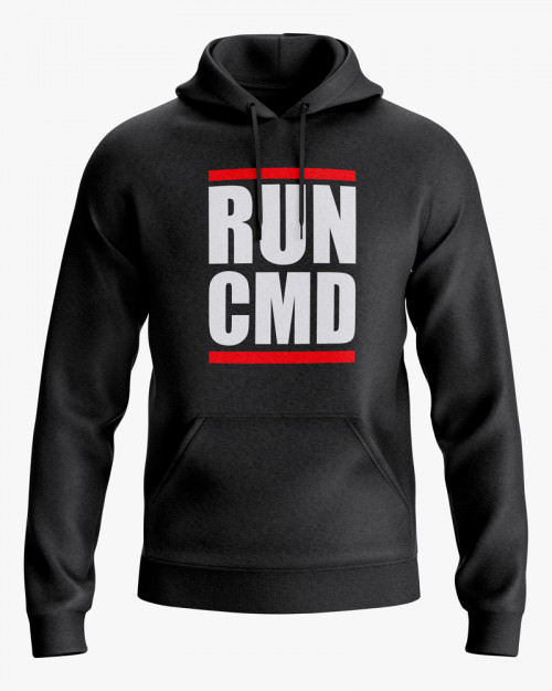 Худі чоловічий з принтом Run CMD Худі чоловічий з принтом Run CMD