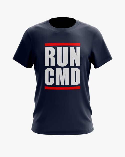Футболка чоловіча з принтом Run CMD Футболка чоловіча з принтом Run CMD