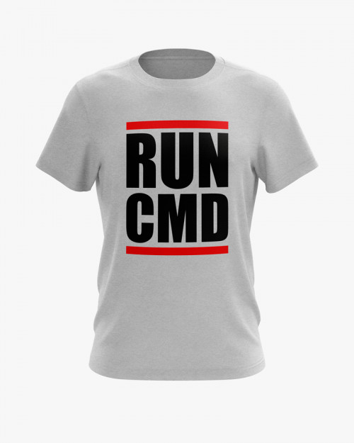 Футболка чоловіча з принтом Run CMD Футболка чоловіча з принтом Run CMD