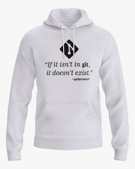 Худі чоловічий з принтом Git first rule