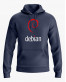 Худі чоловічий з принтом Debian logo Худі чоловічий з принтом Debian logo