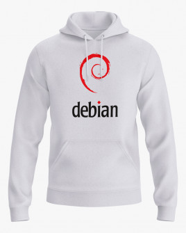 Худі жіночий з принтом Debian logo