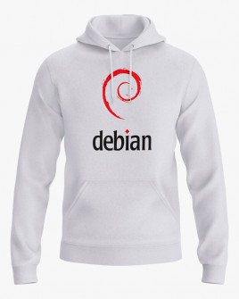 Худі жіночий з принтом Debian logo