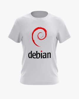 Футболка чоловіча з принтом Debian logo