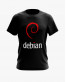 Футболка чоловіча з принтом Debian logo Футболка чоловіча з принтом Debian logo