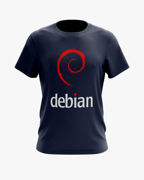 Футболка чоловіча з принтом Debian logo Футболка чоловіча з принтом Debian logo