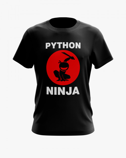 Футболка чоловіча з принтом Python ninja Футболка чоловіча з принтом Python ninja