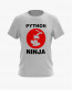 Футболка чоловіча з принтом Python ninja Футболка чоловіча з принтом Python ninja