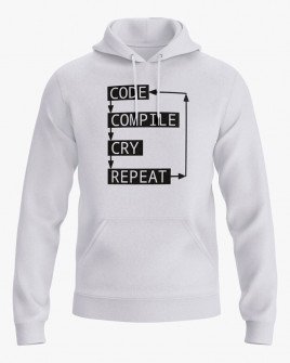 Худі чоловічий з принтом Coding loop