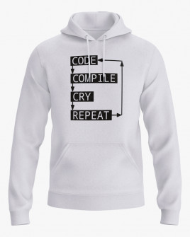 Худі жіночий з принтом Coding loop