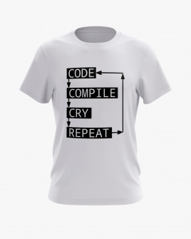 Футболка чоловіча з принтом Coding loop