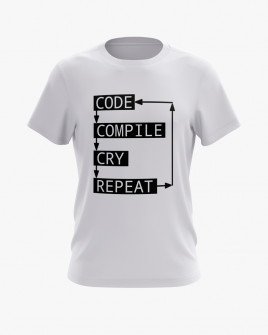 Футболка чоловіча з принтом Coding loop