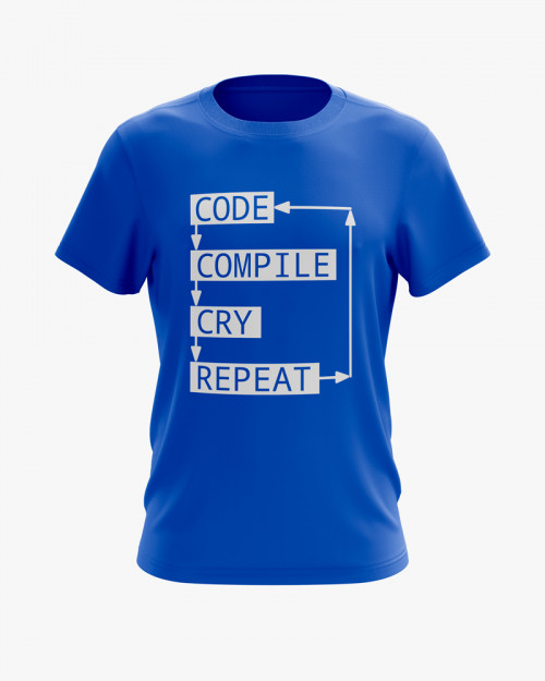 Футболка чоловіча з принтом Coding loop Футболка чоловіча з принтом Coding loop