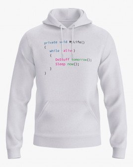 Худі жіночий з принтом My life code
