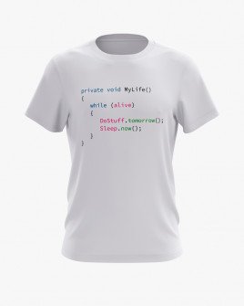 Футболка чоловіча з принтом My life code