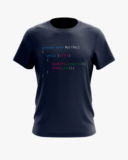 Футболка чоловіча з принтом My life code Футболка чоловіча з принтом My life code