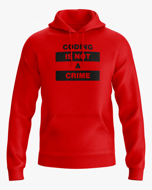 Худі чоловічий з принтом Coding is not a crime Худі чоловічий з принтом Coding is not a crime