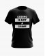 Футболка чоловіча з принтом Coding is not a crime Футболка чоловіча з принтом Coding is not a crime