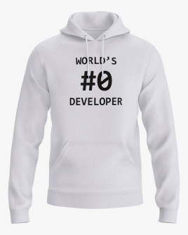 Худі жіночий з принтом Worlds 0 developer