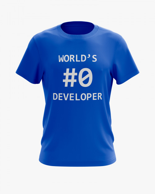 Футболка чоловіча з принтом Worlds 0 developer Футболка чоловіча з принтом Worlds 0 developer