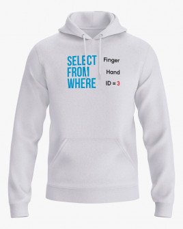 Худі жіночий з принтом Select From Where