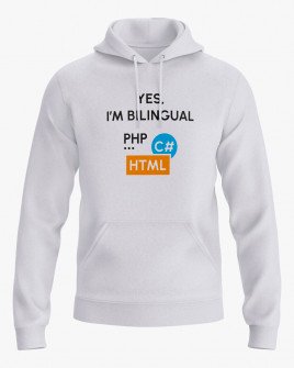Худі жіночий з принтом Yes im bilingual