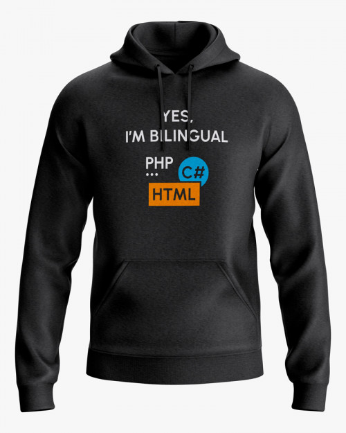 Худі жіночий з принтом Yes im bilingual Худі жіночий з принтом Yes im bilingual