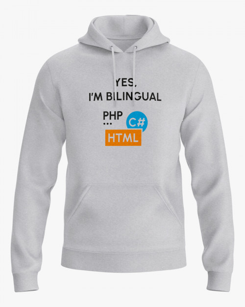 Худі жіночий з принтом Yes im bilingual Худі жіночий з принтом Yes im bilingual