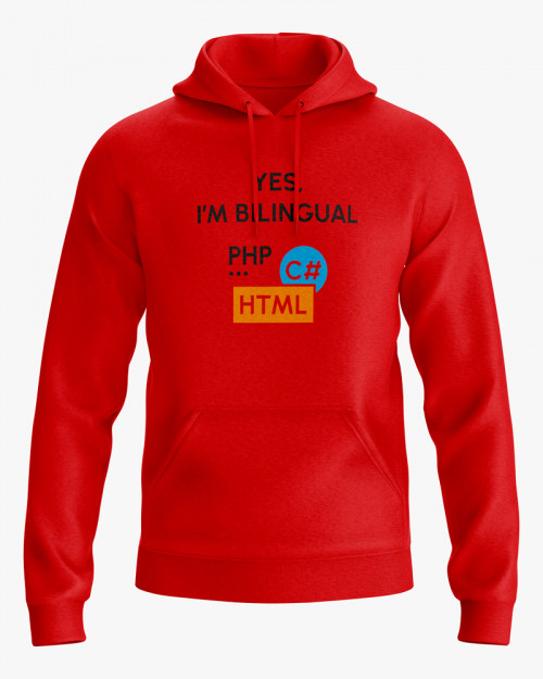 Худі жіночий з принтом Yes im bilingual Худі жіночий з принтом Yes im bilingual