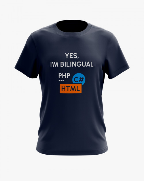 Футболка чоловіча з принтом Yes im bilingual Футболка чоловіча з принтом Yes im bilingual