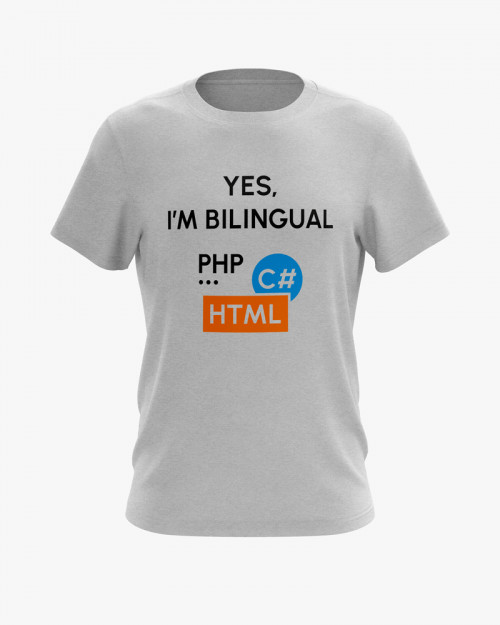 Футболка чоловіча з принтом Yes im bilingual Футболка чоловіча з принтом Yes im bilingual