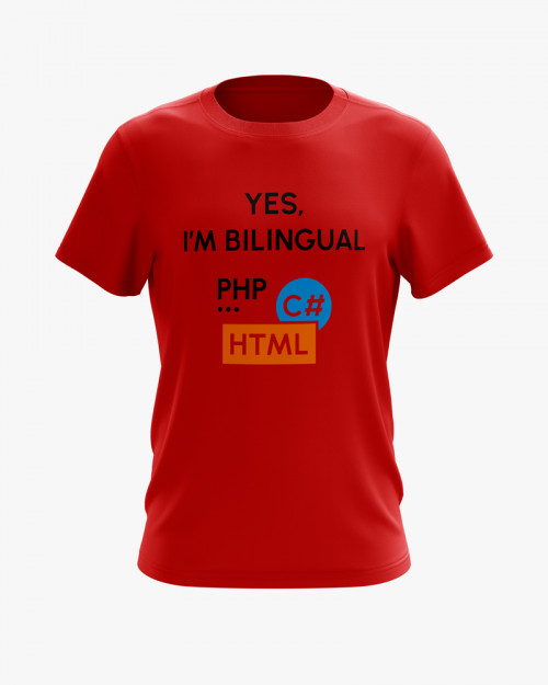 Футболка чоловіча з принтом Yes im bilingual Футболка чоловіча з принтом Yes im bilingual