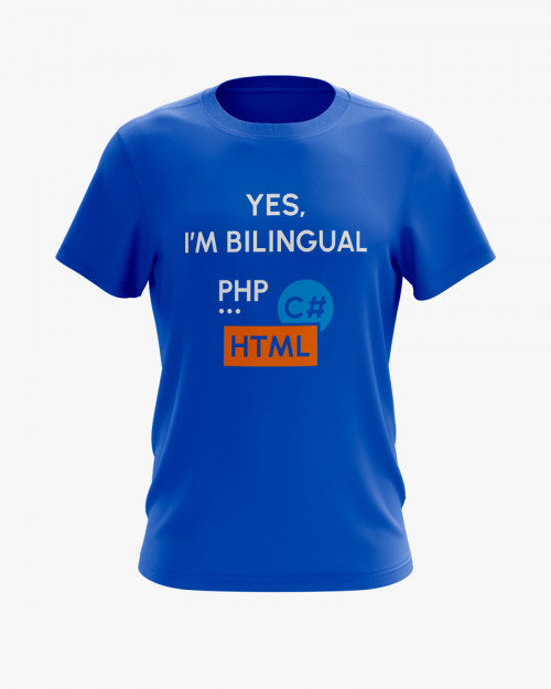 Футболка чоловіча з принтом Yes im bilingual Футболка чоловіча з принтом Yes im bilingual