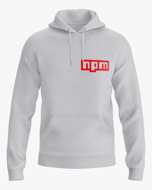 Худі чоловічий з принтом npm logo Худі чоловічий з принтом npm logo