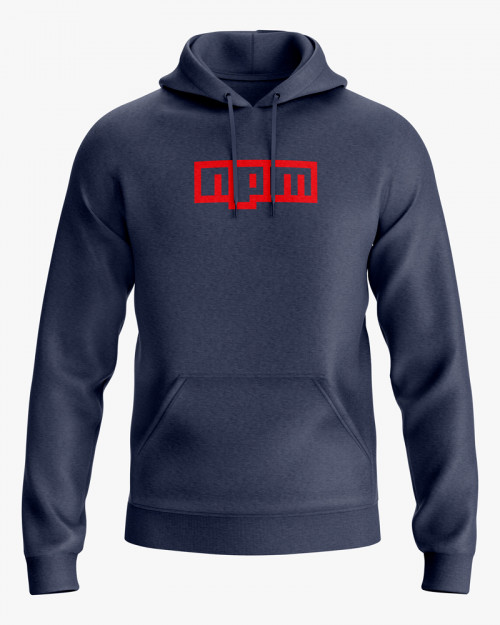 Худі жіночий з принтом npm logo Худі жіночий з принтом npm logo