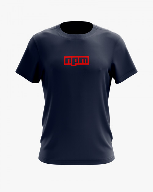 Футболка чоловіча з принтом npm logo Футболка чоловіча з принтом npm logo