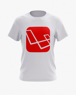 Футболка чоловіча з принтом Laravel logo