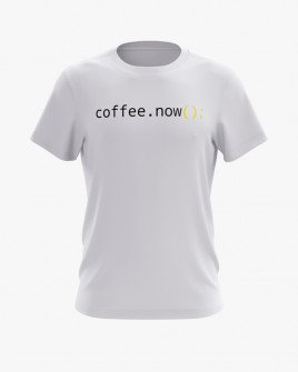 Футболка чоловіча з принтом Coffee now
