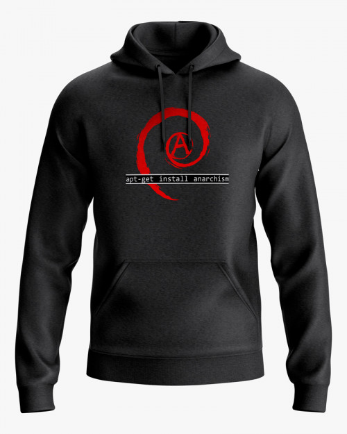 Худі жіночий з принтом apt-get install anarchism Худі жіночий з принтом apt-get install anarchism