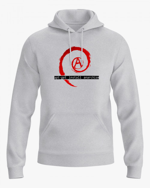 Худі жіночий з принтом apt-get install anarchism Худі жіночий з принтом apt-get install anarchism